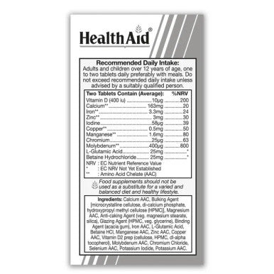 Health Aid Multi Minerals Prolonged Release 30'S