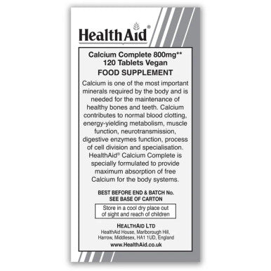 Health Aid Calcium Complete 800mg 120's