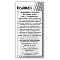 Health Aid Magnesium & Calcium 90's