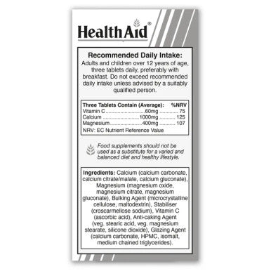 Health Aid Magnesium & Calcium 90's