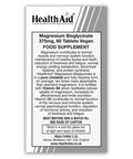 Health Aid Magnesium Bisglycinate 375mg 60's