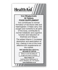 HealthAid Iron Bisglycinate - 30 Vegetarian Tablets
