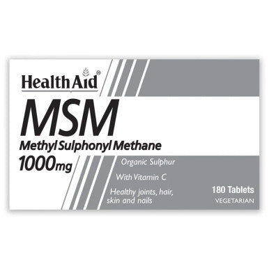 HealthAid MSM 1000mg - 90 Vegetarian Tablets