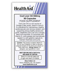 Health Aid Cod Liver Oil 550mg