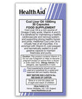 Health Aid Cod Liver Oil 1000mg