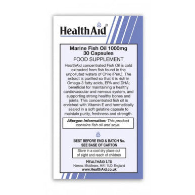 Health Aid Marine Fish Oil 1000mg 30's