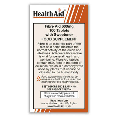 Health Aid Fibre Aid 600mg 100's