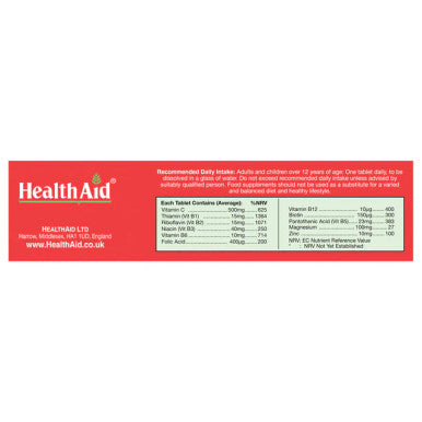 Health Aid B-vital Rapid Energy Boost Effervescent 20's