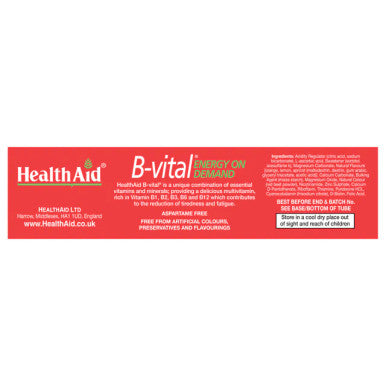 Health Aid B-vital Rapid Energy Boost Effervescent 20's