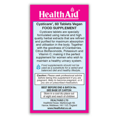 Health Aid Cysticare 60's