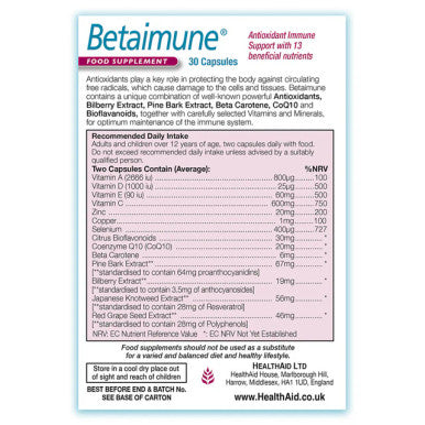 Health Aid Betaimune 30'S