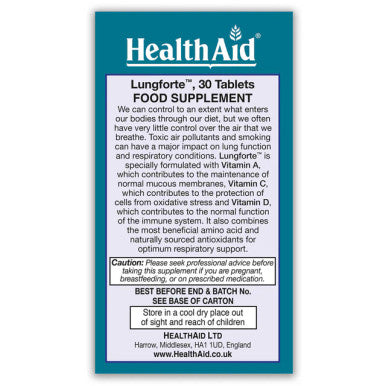 Health Aid LungForte 30's