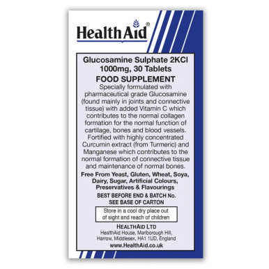 Health Aid Glucosamine Sulphate 1000mg 2KCI