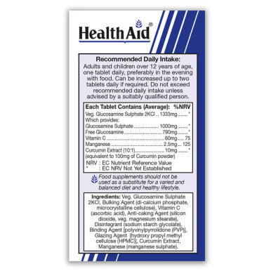 Health Aid Glucosamine Sulphate 1000mg 2KCI