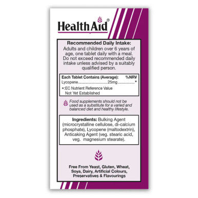 Health Aid Lycopene 25mg 30's