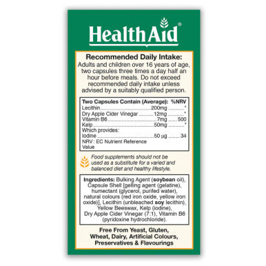 Health Aid Cider Trim (Cider Vinegar Complex) 90's