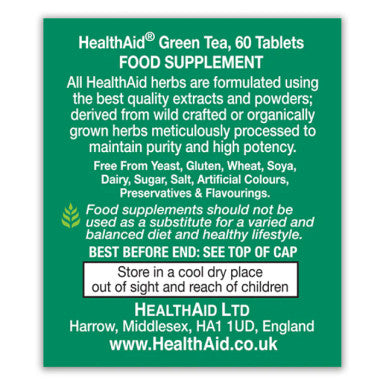 HealthAid Green Tea Extract 1000mg - 60 Tablets