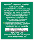 HealthAid Sarsaparilla 560mg - 60 Vegan Tablets