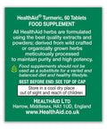 Health Aid Turmeric 750mg 60's