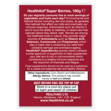 Health Aid SuperBerries Powder 180g