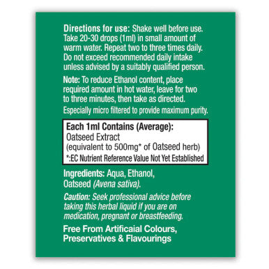 Health Aid Oat Seed 50ml