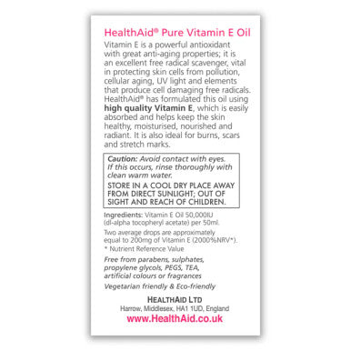 Health Aid Pure Vitamin E Oil 50ml
