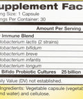 ReLife Adult Probiotic Ultimate Flora Daily Immune Probiotic Supplement Gluten Dairy Soy 25 Billion CFU 30 Vegetarian Capsules Packaging May Vary