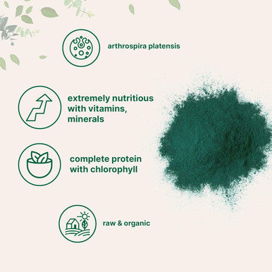 Micro Ingredients Organic Spirulina Powder 1lb & Organic Barley Grass Powder 16oz Bundle 2 Pack | Raw Superfoods | Rich in Vegan Protein Fibers Minerals & Vitamins