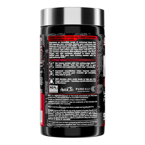 Nutrex Research Niox Extreme Pumps - 90-Count Pre-Workout Pump Supplement With Arginine Nitrate Vitamin C Astragin For Muscle Pump Vascularity Endurance No3-T