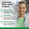 Nutraharmony Saw Palmetto For Men 640Mg - Pumpkin Seed Nettle Zinc & Pygeum - Prostate Health & Urinary Supplement - Dht Blocking & Hair Support - 45 Fatty Acids Clinical Strength - Made In Usa 120 Capsules