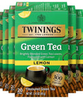 Twinings Lemon & Ginger, Caffeine-Free Herbal Tea Bags, 100 CT Box (1 Pack) | Spicy & Tangy, Ginger, Lemon Peel, Lemongrass, Blackberry Leaves, Soothe Digestion, 100 Foil Lined Individually Wrapped Bags