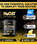 3In1 Nad+ Supplement With Nicotinamide Riboside, Resveratrol, Quercetin - Cellular Energy & Repair, Healthy Aging, Overall Vitality - 90 Count - 90 Days Supply