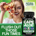 Saint Mingiano Cape Aloe Colon Cleanse, Detox & Flush - 90 Capsules. Gentle Constipation Relief And Bowel Movement Acting As Natural Herbal Laxative - Supports Bowel Movements For Digestive Health