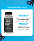 Karamd Boost Nxt | Nitric Oxide Booster Supplement | Natural L-Citrulline & L-Arginine Amino Acids | Improve Energy, Muscle Building & Performance | Non-Gmo, Gluten Free & Vegan Friendly (30 Servings)