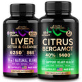 NUTRAHARMONY Liver Support Detox Blend & Citrus Bergamot Capsules