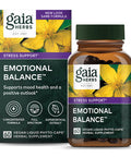 Gaia Herbs Emotional Balance - Support Supplement to Help The Body Cope with - with St. Johns Wort, Passionflower, Vervain, and Oats - 60 Vegan Liquid Phyto-Capsules (20-Day Supply)