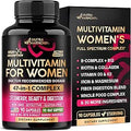 Multivitamin For Women BComplex Whole Foods Hair Growth Support Digestion and Metabolism Iron 47In1 Womens Multivitamin Bioavailable and Gentle On Stomach Made In Usa 90 Capsules