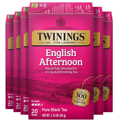 Twinings Lemon & Ginger, Caffeine-Free Herbal Tea Bags, 100 CT Box (1 Pack) | Spicy & Tangy, Ginger, Lemon Peel, Lemongrass, Blackberry Leaves, Soothe Digestion, 100 Foil Lined Individually Wrapped Bags