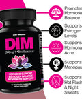 Saint Mingiano Dim 300Mg Diindolylmethane Supplements | Hormone Estrogen And Menopause Balance | Supports Hot Flashes & Night Sweats | 60 Capsules