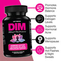 Saint Mingiano Dim 300Mg Diindolylmethane Supplements | Hormone Estrogen And Menopause Balance | Supports Hot Flashes & Night Sweats | 60 Capsules