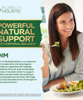 Purely Holistic Dim Supplement 400Mg Plus Bioperine - 150 Vegan Capsules - 5 Month Supply - Hormone Balance For Women & Men - High Strength Diindolylmethane