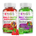 Alliwise Sugar-Free Fruits And Veggies Original Gummies Supplement, Multi-Vitamins & Minerals In Gummies, Natural Fruits And Vegetables Supplement, Immunity & Antioxidant & Energy Supplements For Women & Men