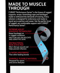 Curad Performance Series Ironman Extra Long Antibacterial Bandage Extreme Hold Adhesive Technology Fabric Bandages.75 x 4.75 Inch 20 Count (Pack of 2)
