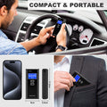 Amzeth Professional Breathalyzer Alcohol Tester: High-Accuracy Digital Lcd Display Bac Alarm 10 Mouthpieces 50 Record Memory Portable For Home & Party (Black With 10 Mouthpieces)