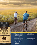 Sunergetic Premium Quercetin & Bromelain Supplement Powerful Quercetin Bromelain Complex To Help Support Immune System & Seasonal Support Quercetin 1000Mg Per Serving 60 Capsules