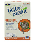 NOW Foods BetterStevia Zero-Calorie Granulated Sweetener Packets, Keto Friendly, Suitable for Diabetics, No Erythritol, 100 Packets