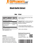 BulkSupplements Black Garlic Extract - Circulation Supplements - Black Garlic Supplement - Antioxidants Supplement - Garlic Supplements - Aged Garlic Extract (500 Grams - 1.1 lbs)