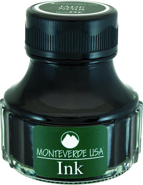 MONTEVERDE Bottle Ink, 90ml, Mulberry-Noir (G308UN) | Dark-toned Noir fountain pen ink with smooth flow, rich depth, and expressive writing character.