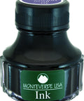 MONTEVERDE Bottle Ink, 90ml, Mulberry-Noir (G308UN) | Dark-toned Noir fountain pen ink with smooth flow, rich depth, and expressive writing character.