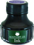 MONTEVERDE Bottle Ink, 90ml, Mulberry-Noir (G308UN) | Dark-toned Noir fountain pen ink with smooth flow, rich depth, and expressive writing character.